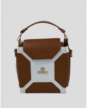 Avynger IV Brown Vegan and White Patent Leather